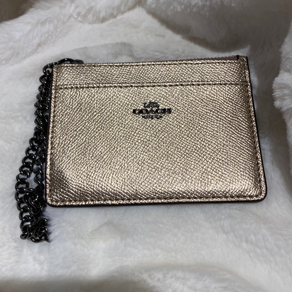 Coach Handbags - Coach wristlet card holder with chain